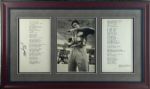 Muhammad Ali Signed The People's Champ Typewritten Poem in Custom Framed Display (JSA)