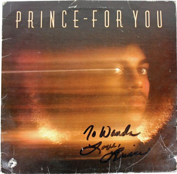 Prince Rare Signed "For You" Record Album (PSA/DNA)