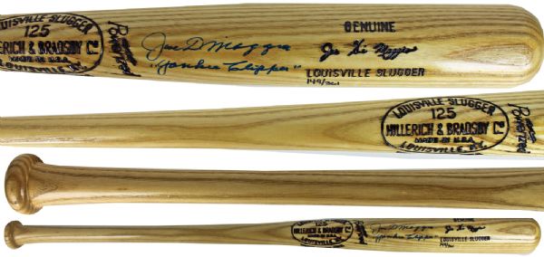 Joe DiMaggio Signed Ltd. Ed. H&B Personal Model Bat w/ "Yankee Clipper" Inscription (Yankee Clipper & PSA/DNA)