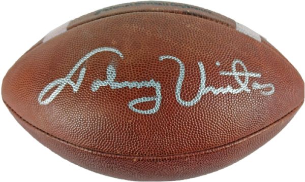 Johnny Unitas Signed Official NFL Vintage Rozelle Football (JSA)