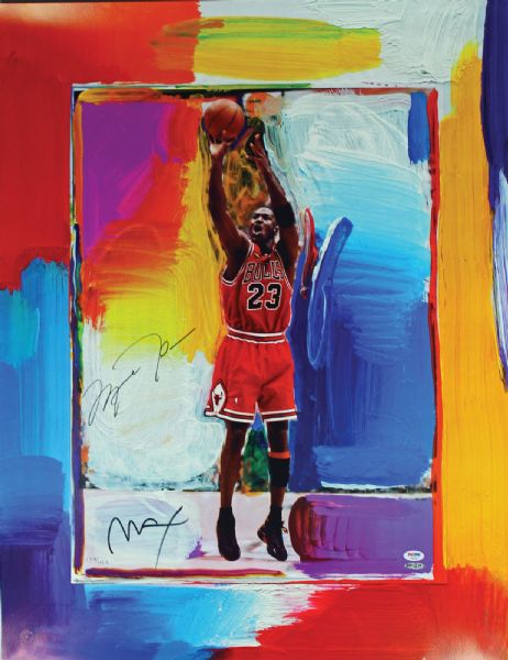 Michael Jordan Signed Limited Edition 26" x 33" Peter Max Lithograph (Upper Deck)