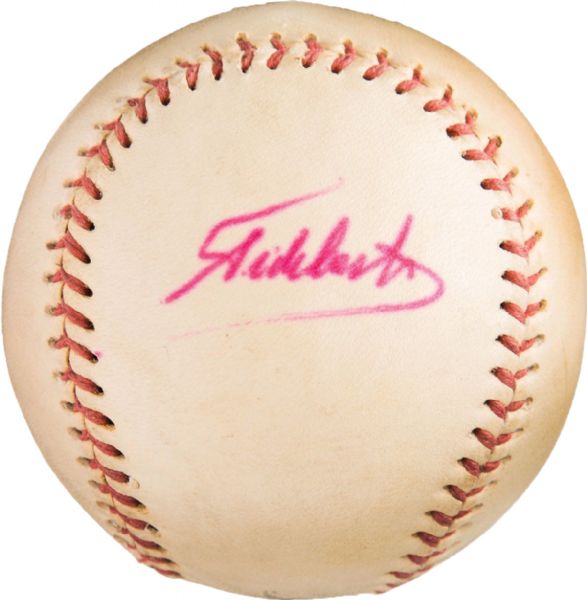 Fidel Castro Vintage Single Signed Cuban Baseball (JSA)