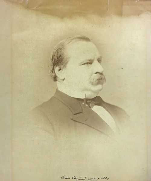 President Grover Cleveland Signed 14" x 16" Photograph, One of The Largest Offered! (JSA)