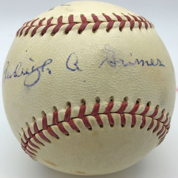 Burleigh Grimes Signed ONL Baseball (JSA) RETURNED