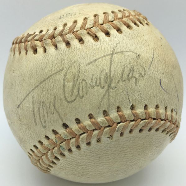 Boston Red Sox: Ton Conigaro RARE Single Signed Vintage Baseball (PSA/DNA & JSA)