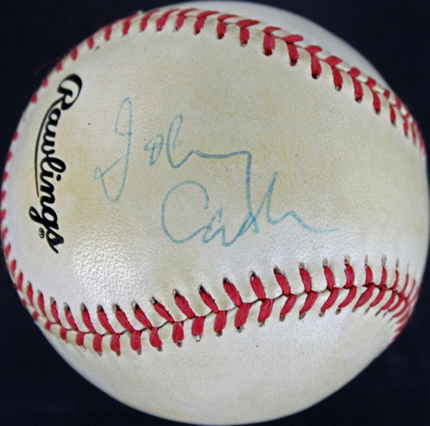 Johnny Cash Rare Signed ONL Baseball (PSA/DNA)