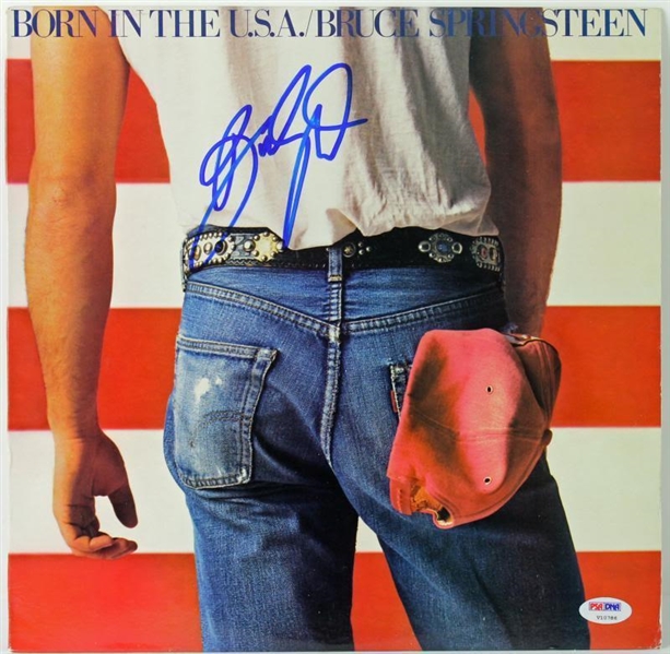 Bruce Springsteen Near-Mint Signed "Born In The USA" Album (PSA/DNA)