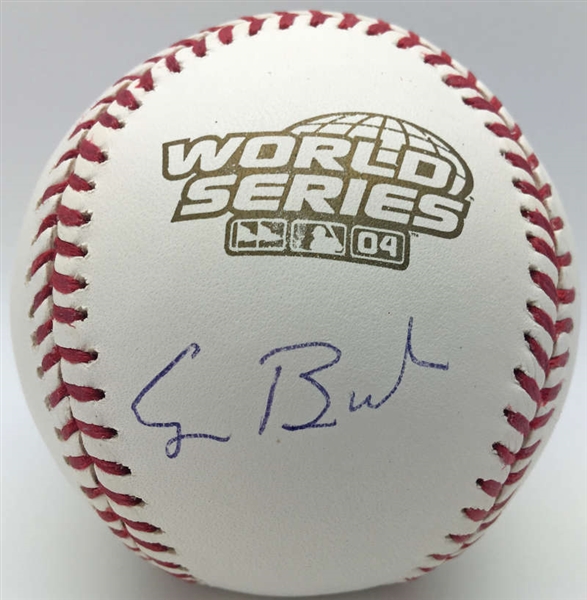 President George H.W. Bush Signed 2004 World Series Baseball (PSA/DNA)