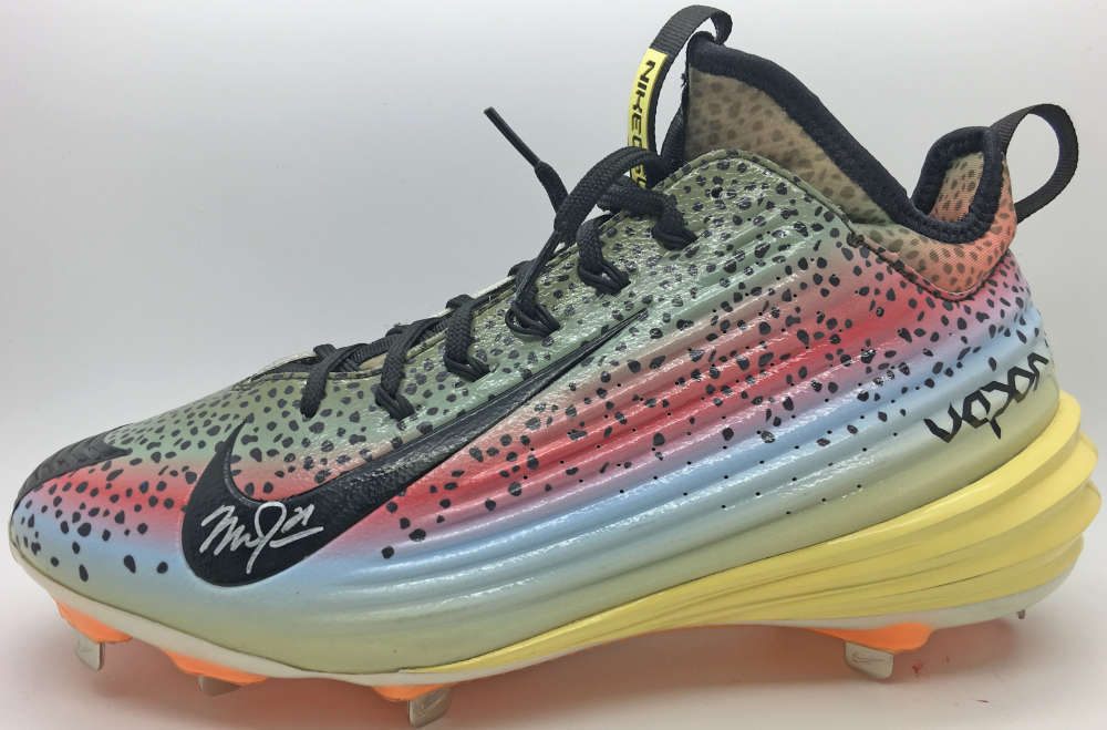mike trout rainbow cleats