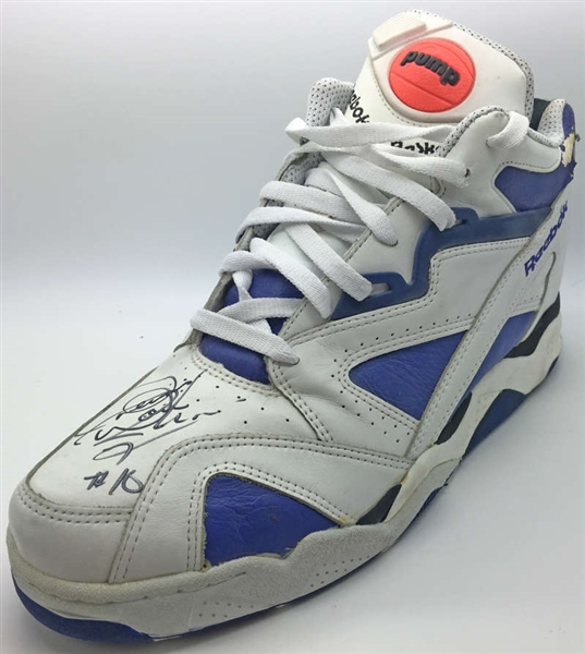 Dennis Rodman Signed & Game Used Pistons ReeBok Pump Sneaker (PSA/DNA)