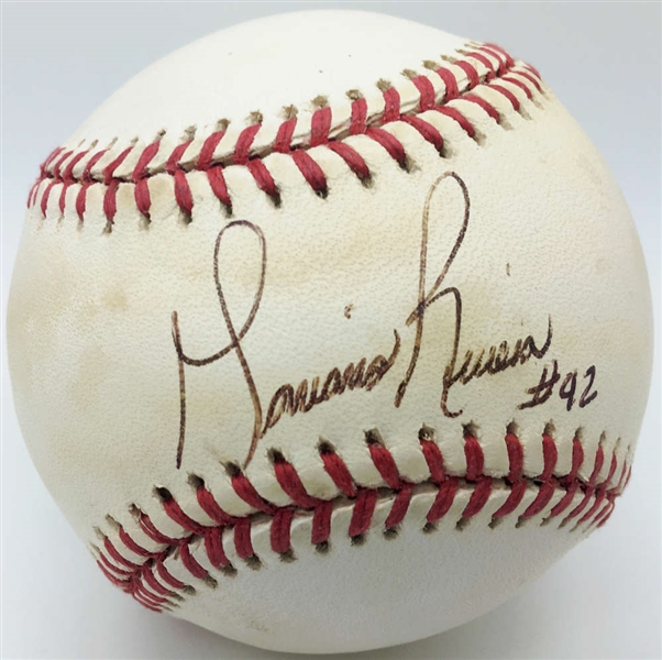 Mariano Rivera Rare Rookie-Era Signed OAL Budig Baseball (PSA/DNA)