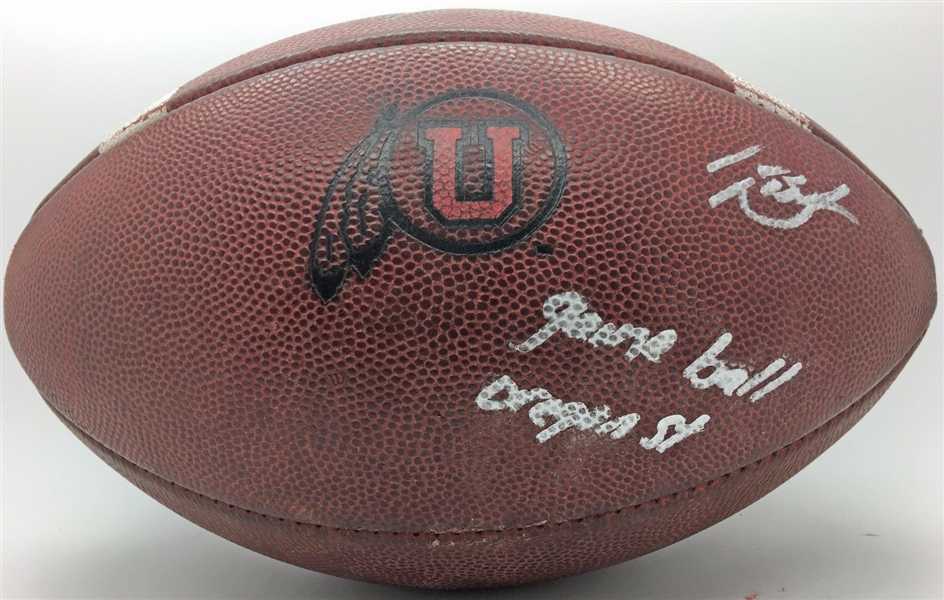 DeVontae Booker Signed & Game Used Utah NCAA Football VS. OSU (PSA/DNA)