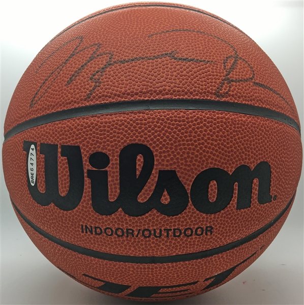 Michael Jordan Signed Wilson The Jet Basketball (Upper Deck)