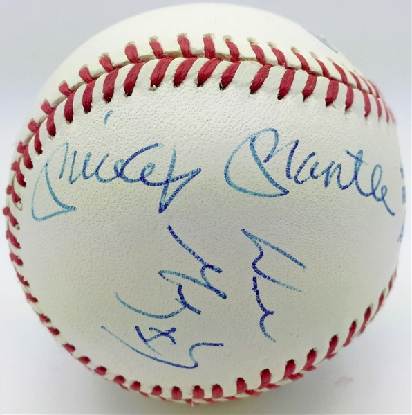 Legends of Sports Signed OAL Baseball w/ Mantle, Williams, Gretzky & Others (PSA/DNA)
