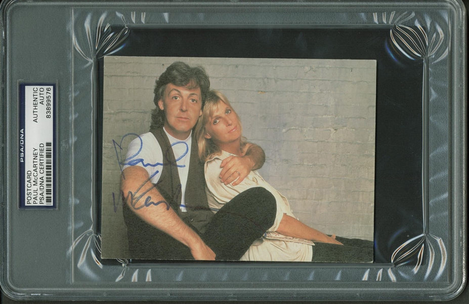 The Beatles: Paul McCartney Signed 3" x 5" Color Photograph (PSA/DNA)