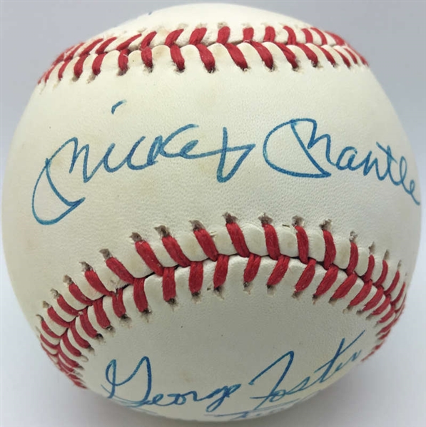 50 Home Run Club Signed OAL Baseball w/ Mantle, Mays & Others (JSA)