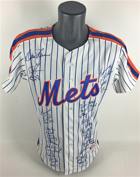 1986 World Series Champion NY Mets Team-Signed Jersey (PSA/DNA)