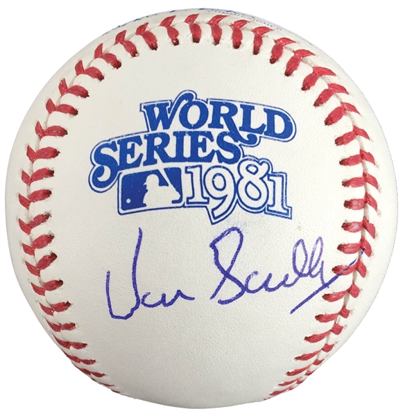 Vin Scully Signed 1981 World Series Baseball (JSA)