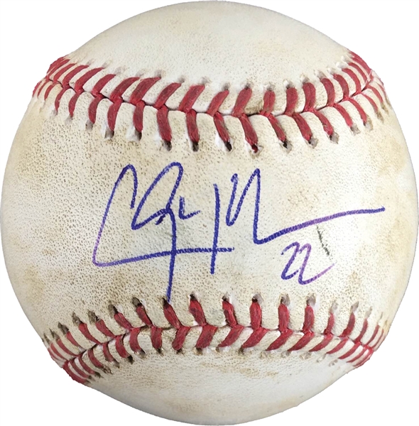 Clayton Kershaw Signed & Game Used OML Baseball :: Used 8/18/2015 - LAD at OAK (MLB Hologram & JSA COA)