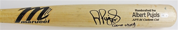 2011 Albert Pujols Game Used & Signed Marucci Pro Model Baseball Bat - Final Cardinals Season! (PSA/DNA & MLB Hologram)(PSA/DNA G/U 10!!)