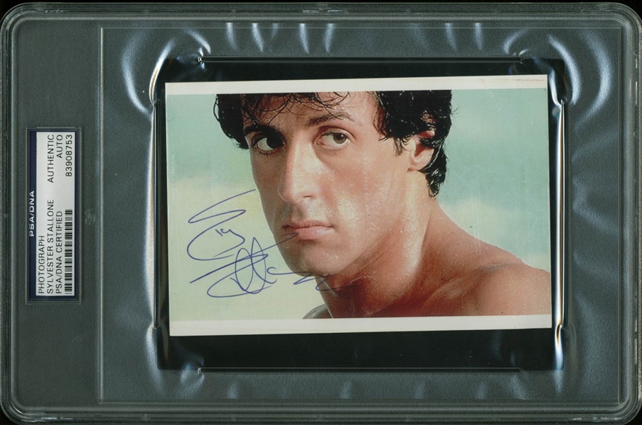 Rocky: Sylvester Stallone Signed 4" x 6" Color Photograph (PSA/DNA Encapsulated)