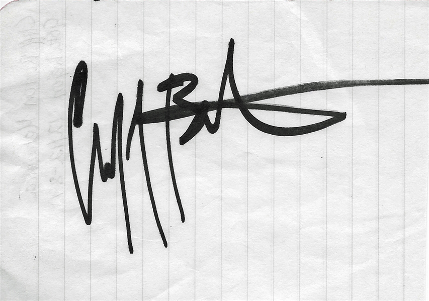 Metallica: Cliff Burton Rare Signed 3.75" x 5.25" Album Page (PSA/DNA)