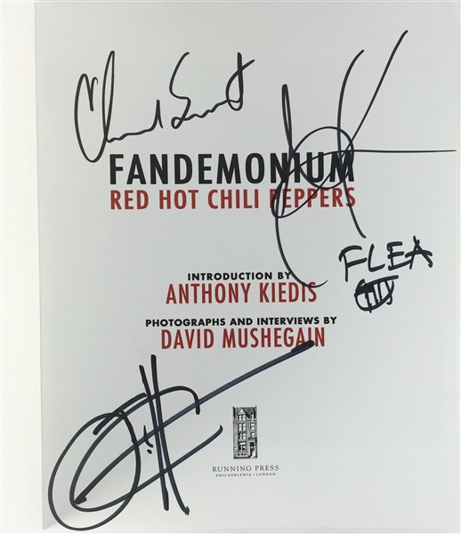 Red Hot Chili Peppers Group Signed "Fandemonium" Book (PSA/JSA Guaranteed)