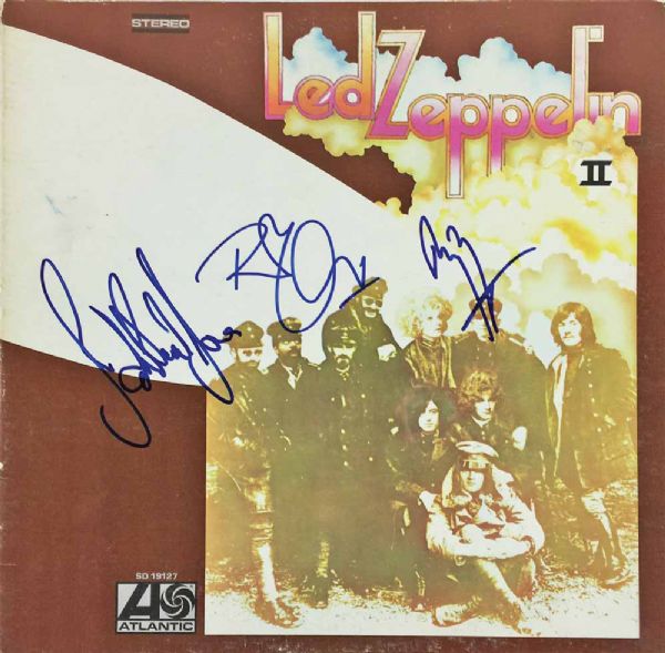 Led Zeppelin Group Signed "Led Zeppelin II" Record Album with Page, Plant & Jones (PSA/DNA)