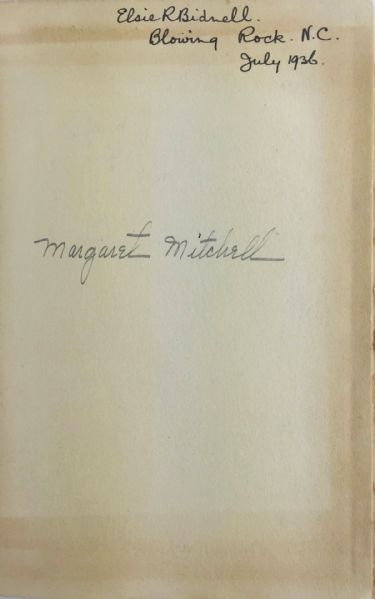 Margaret Mitchell Rare Signed “Gone With The Wind” 1936 Hardcover Book (PSA/JSA Guaranteed)