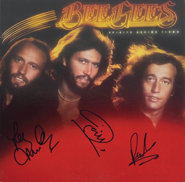 The Bee Gees Rare Group Signed "Spirits Having Flown" Record Album (PSA/DNA)