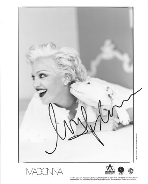 Madonna Superb Signed Warner Bros 8" x 10" Publicity Photograph (PSA/DNA)