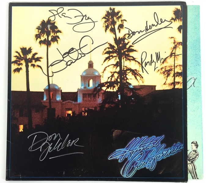 The Eagles Phenomenal Group Signed "Hotel California" Record Album (JSA Full LOA)