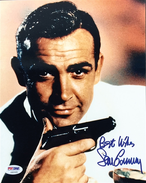 Sean Connery Signed 8" x 10" Color Photo as "James Bond" (PSA/DNA)