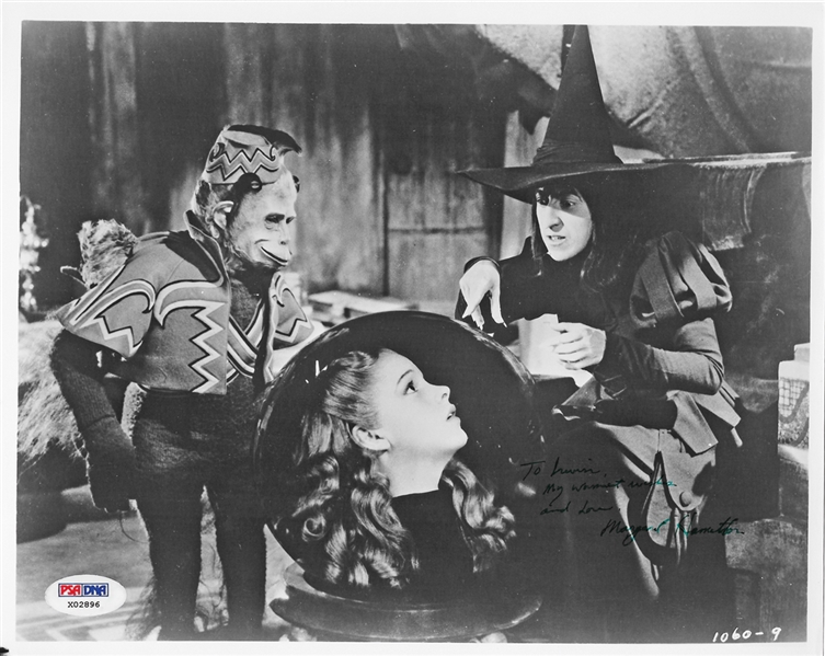 Wizard of Oz: Margaret Hamilton Signed Vintage 8" x 10" Photo as The Wicked Witch! (PSA/DNA)
