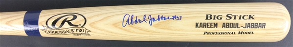 Kareem Abdul-Jabbar Signed Rawlings Big Stick Personal Model Baseball Bat (PSA/DNA)