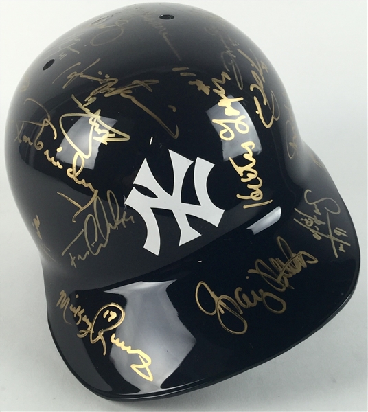 Yankee Greats Multi Signed Pro Style Batting Helmet w/Jackson, Posada, Matsui, etc. (30+ Signatures)(PSA/JSA Guaranteed)