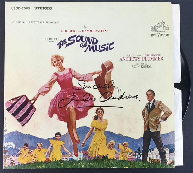 Julie Andrews Signed "The Sound of Music" Soundtrack Album (PSA/DNA)