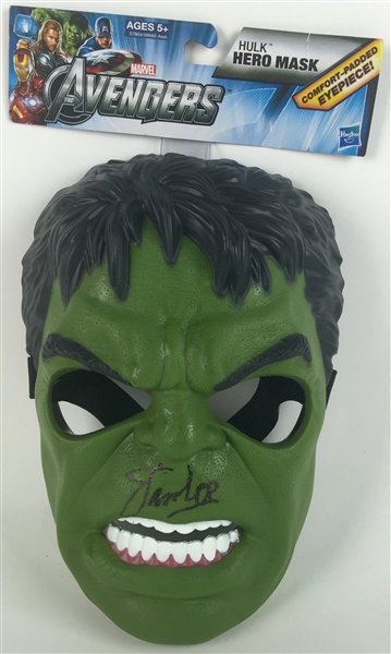 Stan Lee Signed Hasbro Avengers Incredible Hulk Mask (PSA/DNA)