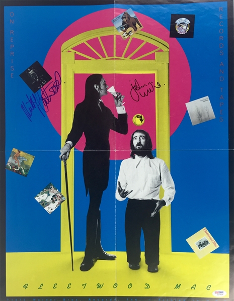 Fleetwood Mac: Mick Fleetwood & John McVie Signed 17" x 22" Warner Bros Records Promo Poster (PSA/DNA)