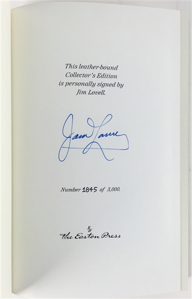 Apollo 13: Jim Lovell Signed Easton Press Leather Bound First Edition Book: "Lost Moon" (PSA/JSA Guaranteed)