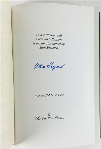 Alan Shepard Signed Easton Press Leather Bound First Edition Book: "Moon Shot" (PSA/JSA Guaranteed)