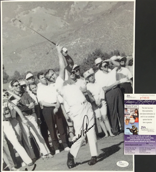 Arnold Palmer Signed 11" x 14" B&W Photograph (JSA)