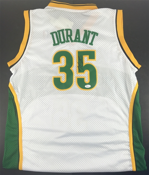 Kevin Durant Signed Seattle Supersonics Rookie Model Jersey (Home Style)(JSA)