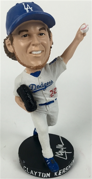 Clayton Kershaw Signed 2015 OKC Dodgers (AAA) Scarce Bobblehead Doll with Original Box (PSA/DNA)