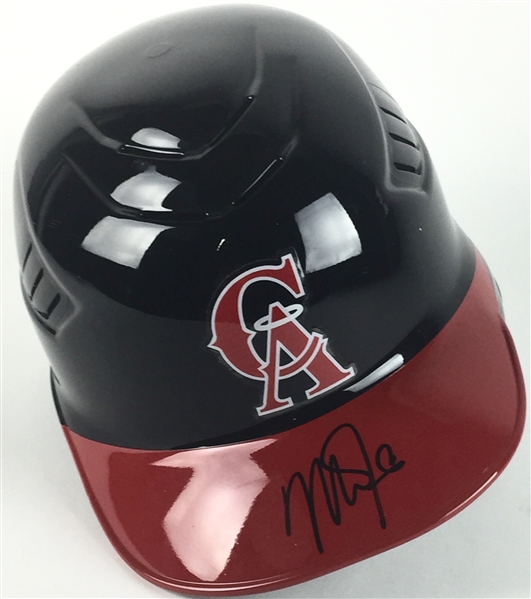 Mike Trout Signed Angels Throwback Style Pro Model Batting Helmet (PSA/DNA)