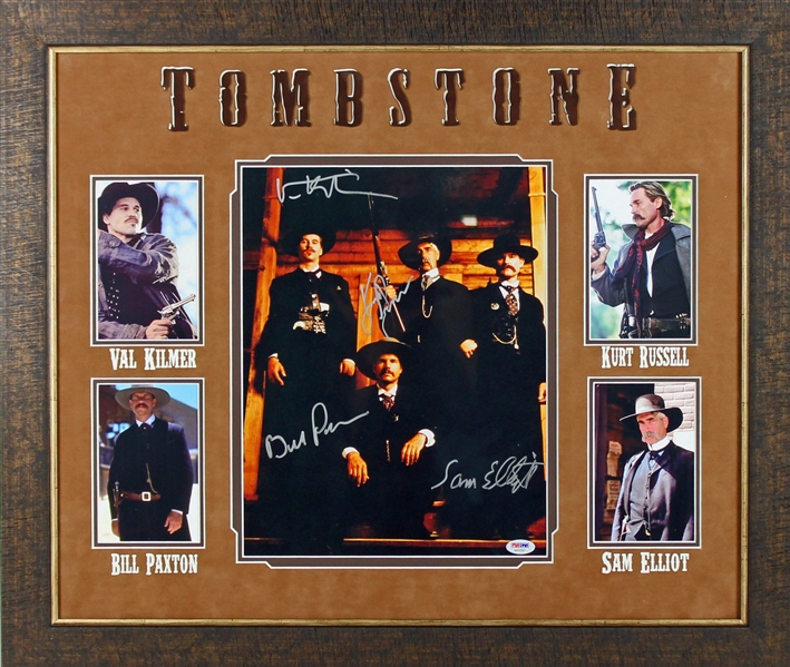 Tombstone Cast Signed 11" x 14" Photo in Custom Framed Display (PSA/DNA)