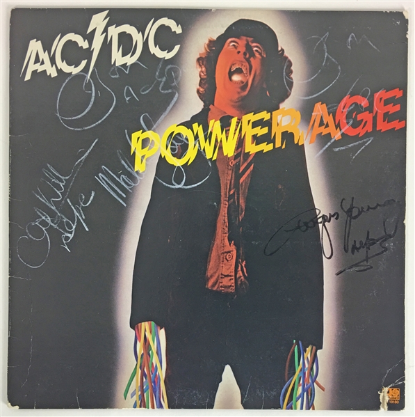 AC/DC Group Signed "Powerage" Album w/ Bon Scott! (PSA/DNA)