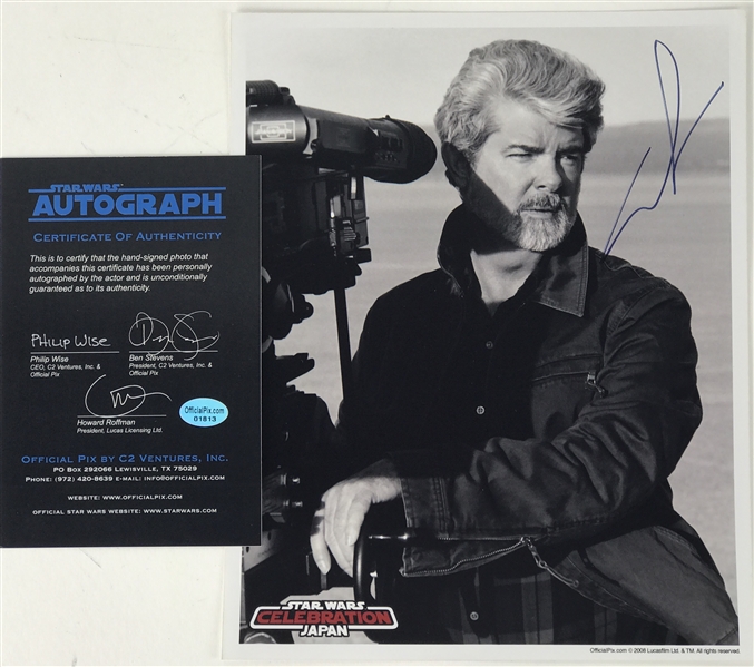 george lucas signed memorabilia