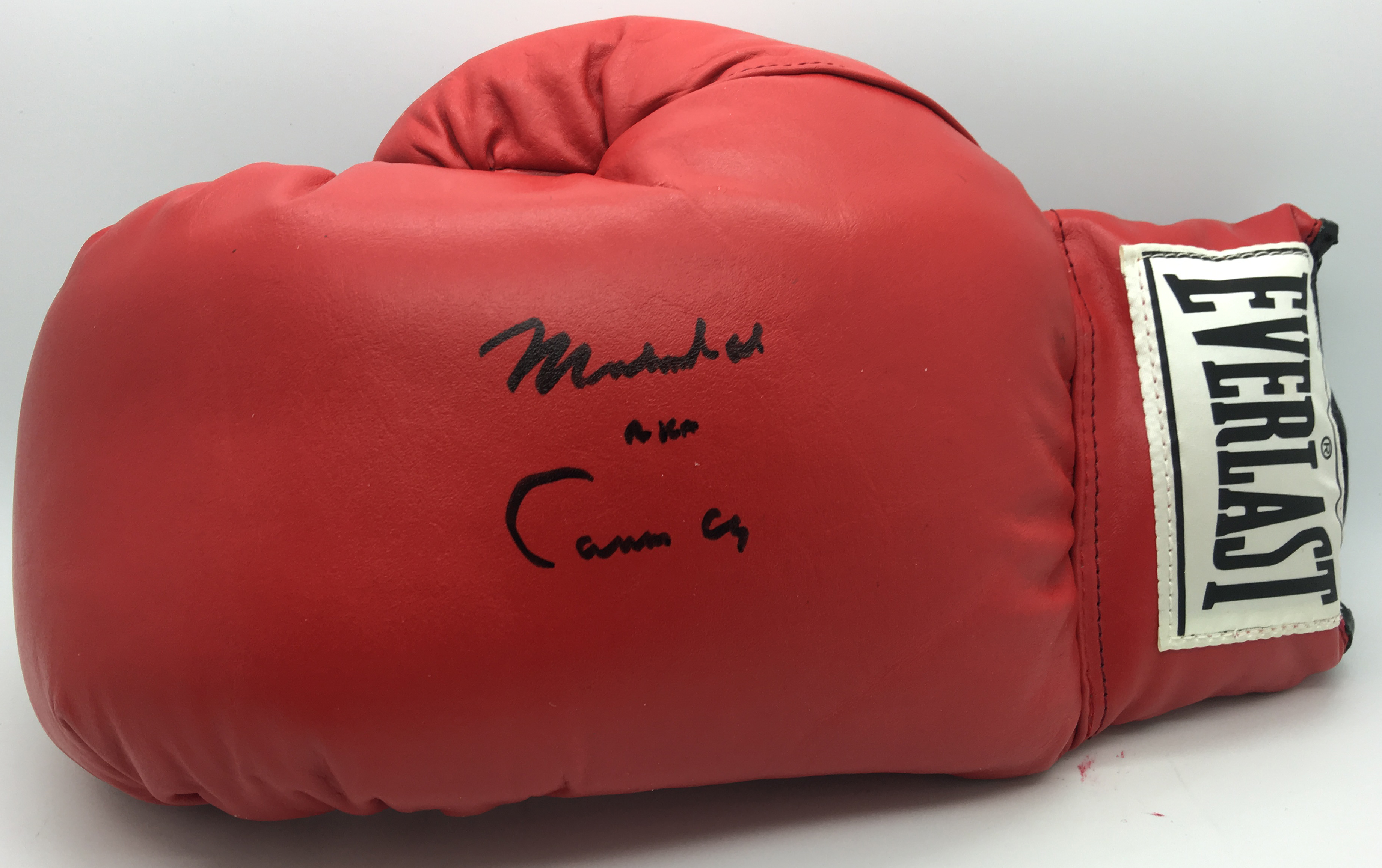 Lot Detail - Muhammad Ali Signed Red Everlast Boxing Glove w/ Cassius ...