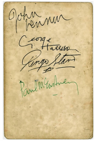 The Beates Signed 1962 Parlaphone Promotional with Exceptional Signatures (Tracks & BAS/Beckett)